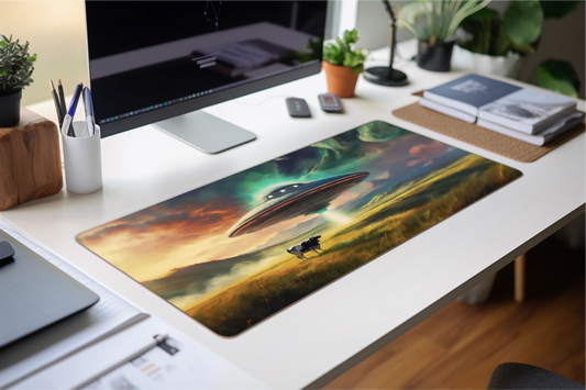 UFO Desk Mat  Mouse Mat Large Gaming Desk Pad Desk Mat Uk